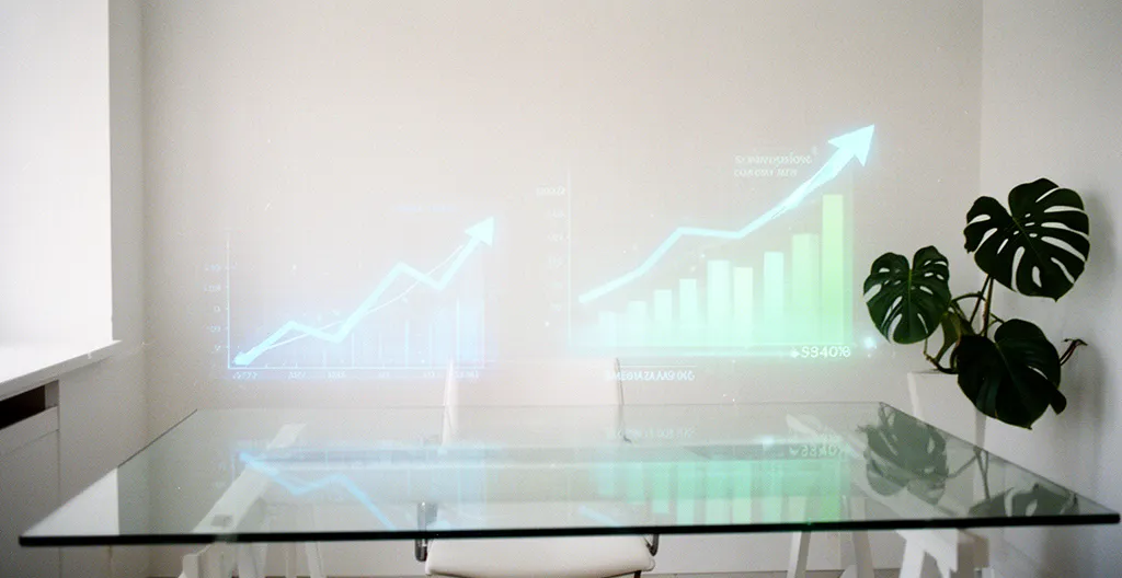 Strategische E-Commerce-Optimierung mit visualisierten Wachstumshebeln und KPI-Dashboard