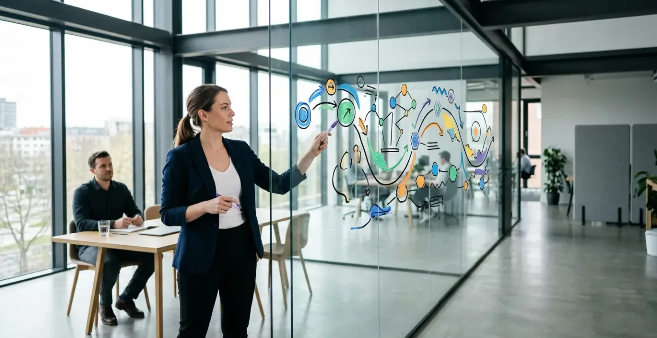 Marketing-Dashboard zeigt ROI-Analyse über 6-monatige Customer Journey