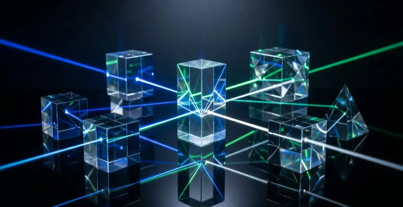Visualisierung der Hybrid-Tracking-Architektur mit Server- und Client-Komponenten
